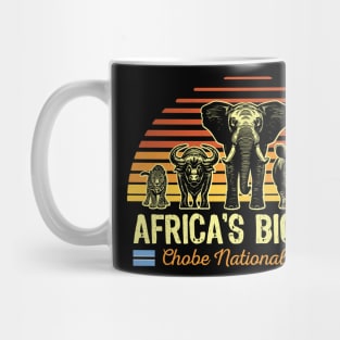 Africa's Big Five Safari | Leopard Rhino Elephant Buffalo Lion | Big 5 Africa | Chobe National Park Mug